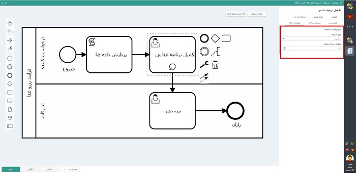 تنظیمات Standard Loop